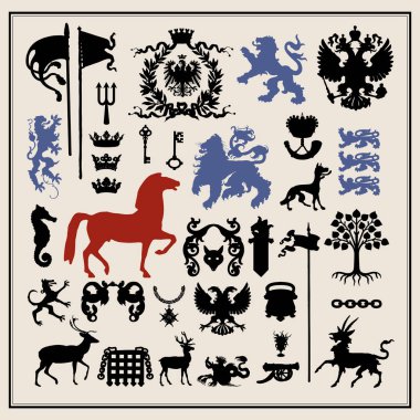 Hanedan tasarım öğeleri Silhouettes