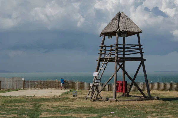 Torre Ispezione Protezione Del Terreno Avviso Pericolo — Foto Stock