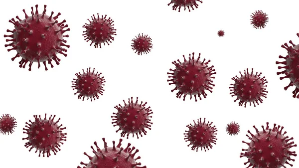 Coronavirus Covid Járványkitörés Koronavírusok Influenza Háttér Veszélyes Influenzatörzs Esetek Mint — Stock Fotó