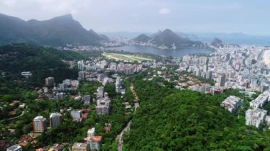 Rio de Janeiro, Brezilya 'nın hava manzarası.
