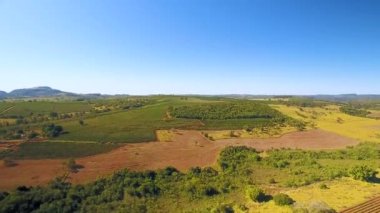 Tarım alanının havadan görünüşü