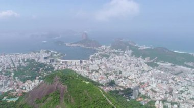 Rio de Janeiro, Brezilya 'nın hava manzarası.