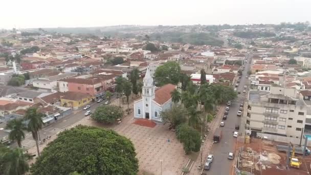 Vista Aérea Ciudad Diurna — Vídeo de stock