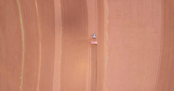 Vista Aérea Del Cultivo Campo — Vídeos de Stock