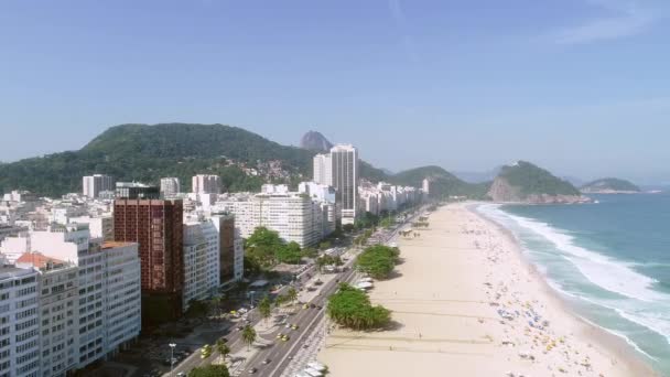 Flygfoto Över Rio Janeiro Brasilien — Stockvideo