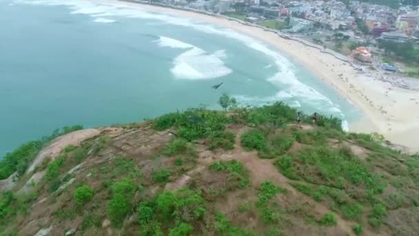 Vista Aerea Sul Mare Rio Janeiro Brasile — Video Stock