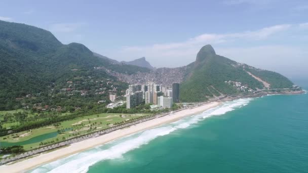 Rio Janeiro Brezilya Nın Hava Manzarası — Stok video