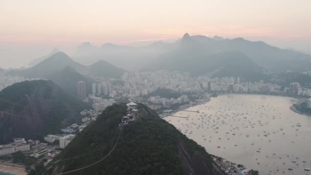 巴西里约热内卢的空中景观 — 图库视频影像