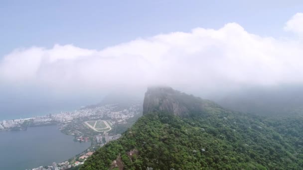 Вид Воздуха Рио Жанейро Бразилия — стоковое видео
