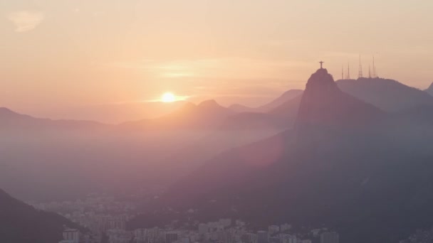 Flygfoto Över Rio Janeiro Brasilien — Stockvideo