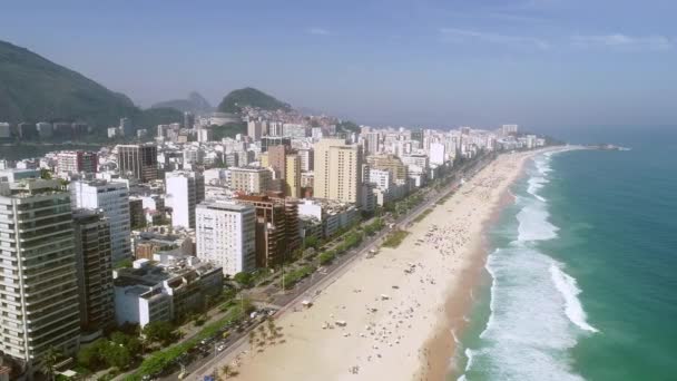 Flygfoto Över Rio Janeiro Brasilien — Stockvideo