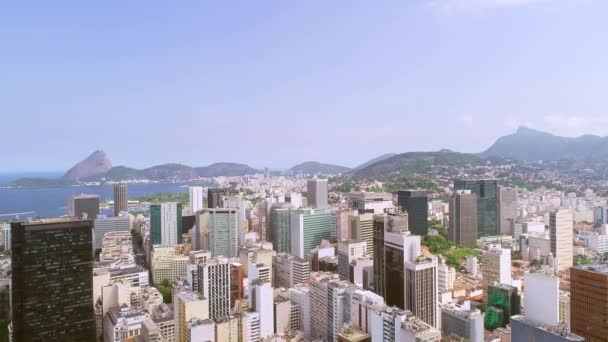 Aerial View Rio Janeiro Brazil — Stock Video