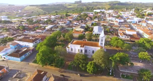 Vista Aérea Ciudad Diurna — Vídeos de Stock