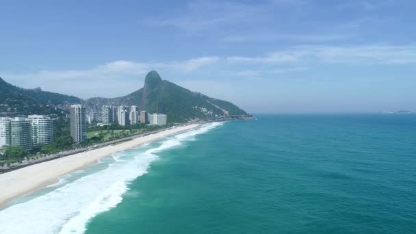 Luchtfoto Van Rio Janeiro Brazilië — Stockvideo