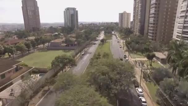 Stadsgezicht Vanuit Lucht Overdag — Stockvideo