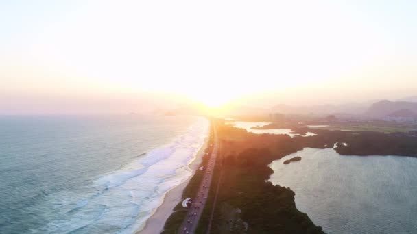 Aerial View Rio Janeiro Brazil — Stock Video