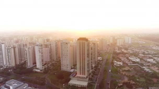 Vista Aérea Ciudad Diurna — Vídeo de stock