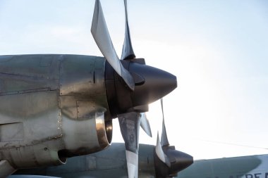 Vitria da Conquista, Bahia, Brezilya - Mayıs 2019: Askeri Uçak Herkül C-130 