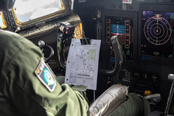Vitria Conquista Bahia Brazylia Circa Maj 2019 Wnętrze Samolotu Hercules — Zdjęcie stockowe