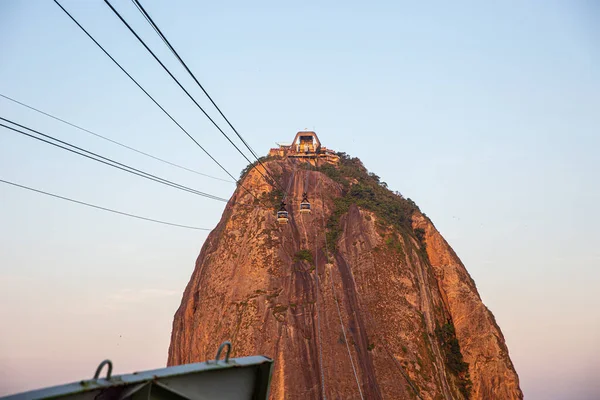 Rio Janeiro Rio Janeiro Brasil Por Volta Outubro 2019 Teleférico — Fotografia de Stock