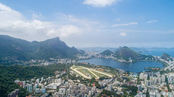 Rio Janeiro Yarış Pisti Üzerinde Hava Manzarası — Stok fotoğraf