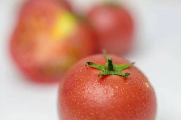 Nahaufnahme Von Reifen Roten Tomaten — Stockfoto