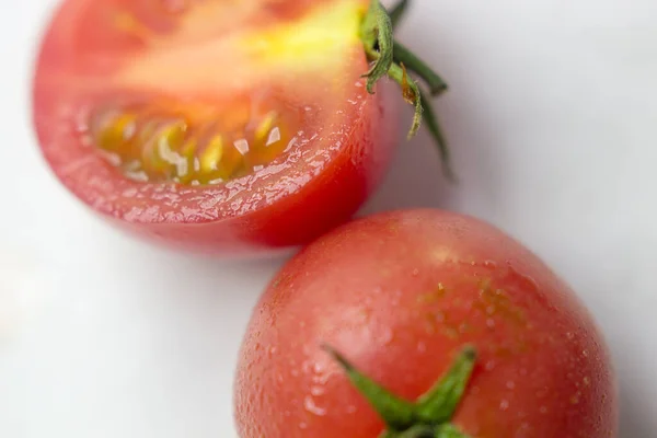 Nahaufnahme Von Reifen Roten Tomaten — Stockfoto