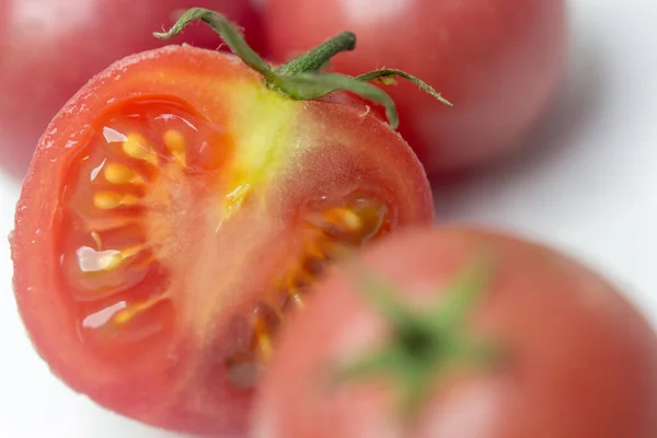 Nahaufnahme Von Reifen Roten Tomaten — Stockfoto