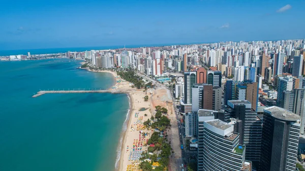 Fortaleza Ceará Brasil Circa Outubro 2019 Vista Aérea Sobre Beira — Fotografia de Stock