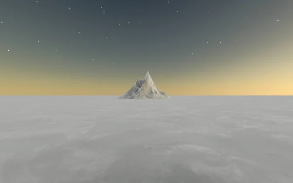 Simple Mountain 3D Scene