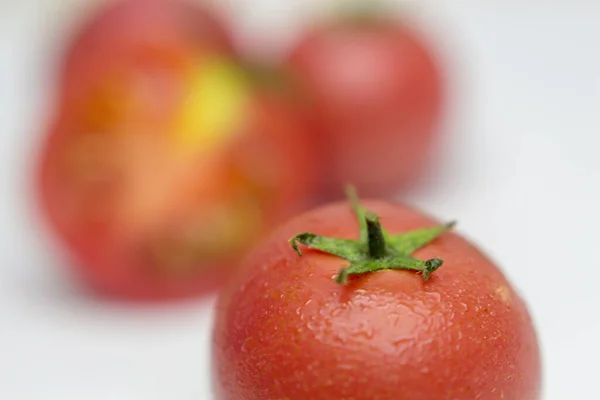 Closeup View Ripe Red Tomatoes — Stock Photo, Image