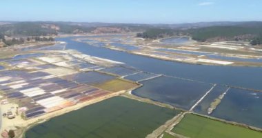 Tuz üretimli hava manzarası