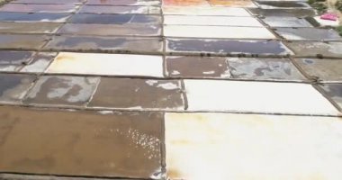 Tuz üretimli hava manzarası