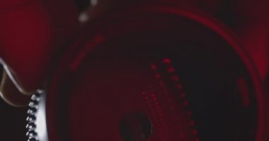 Kamera lensi hareketinin soyut arkaplanı