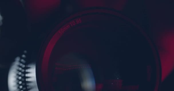 Fond abstrait de lentille de caméra en mouvement 