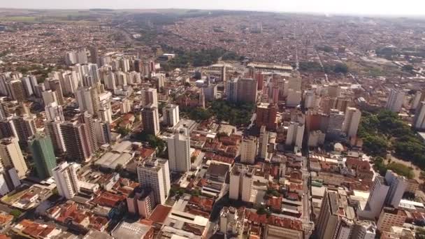 Вид Воздуха Дневной Город — стоковое видео