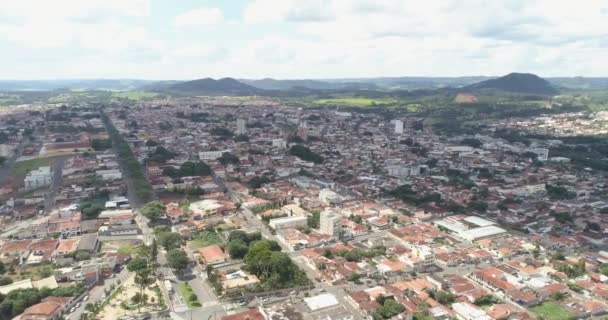 Flygfoto Över Dagtid Staden Rio Janeiro Brasilien — Stockvideo