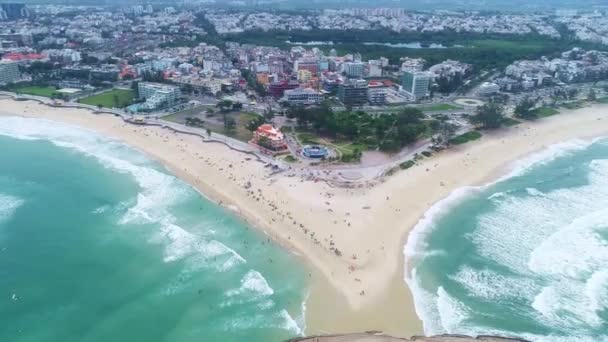 Flygfoto Över Rio Janeiro Brasilien — Stockvideo