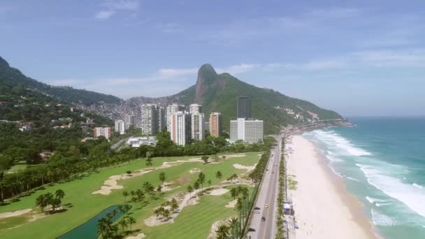 Rio Janeiro Brezilya Nın Hava Manzarası — Stok video