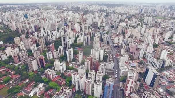 Gündüz Şehrin Hava Görüntüsü — Stok video