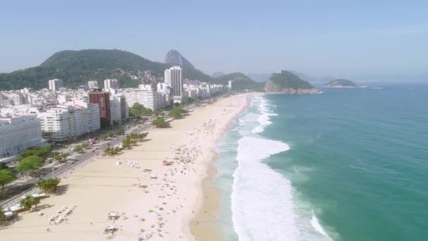 Letecký Výhled Moře Rio Janeiro Brazílie — Stock video