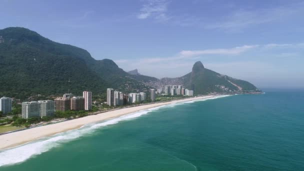 Flygfoto Över Rio Janeiro Brasilien — Stockvideo