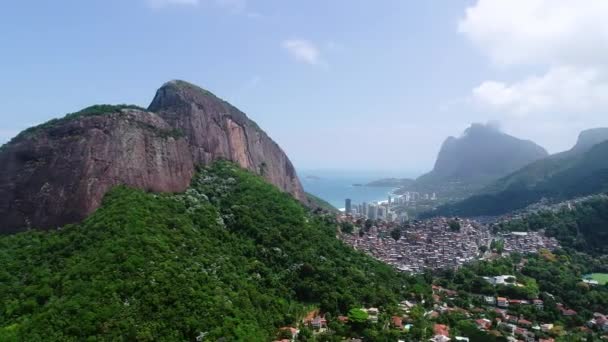 Luchtfoto Van Rio Janeiro Brazilië — Stockvideo