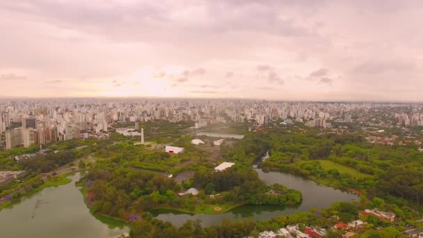 Vue Aérienne Ville Jour — Video