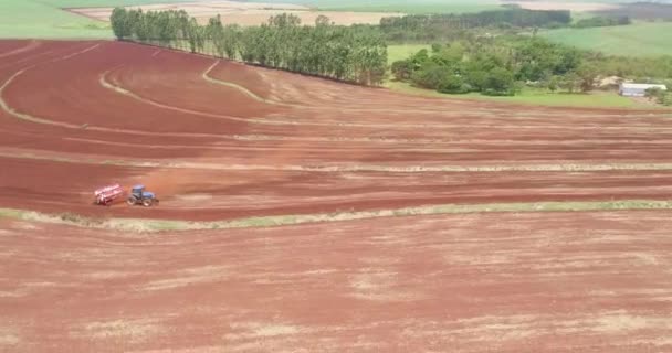 Vista Aérea Del Cultivo Campo — Vídeos de Stock