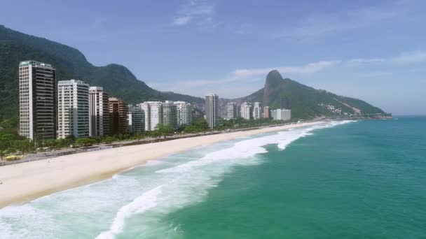 Flygfoto Över Rio Janeiro Brasilien — Stockvideo