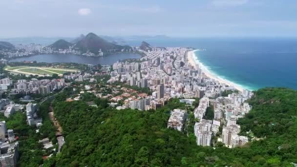 Vista Aérea Río Janeiro Brasil — Vídeo de stock