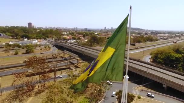 Luchtfoto Van Het Verkeer Overdag — Stockvideo