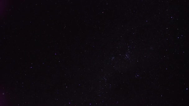 Privind Cerul Înstelat Negru — Videoclip de stoc