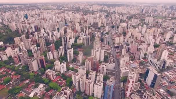 日间城市的空中景观 — 图库视频影像